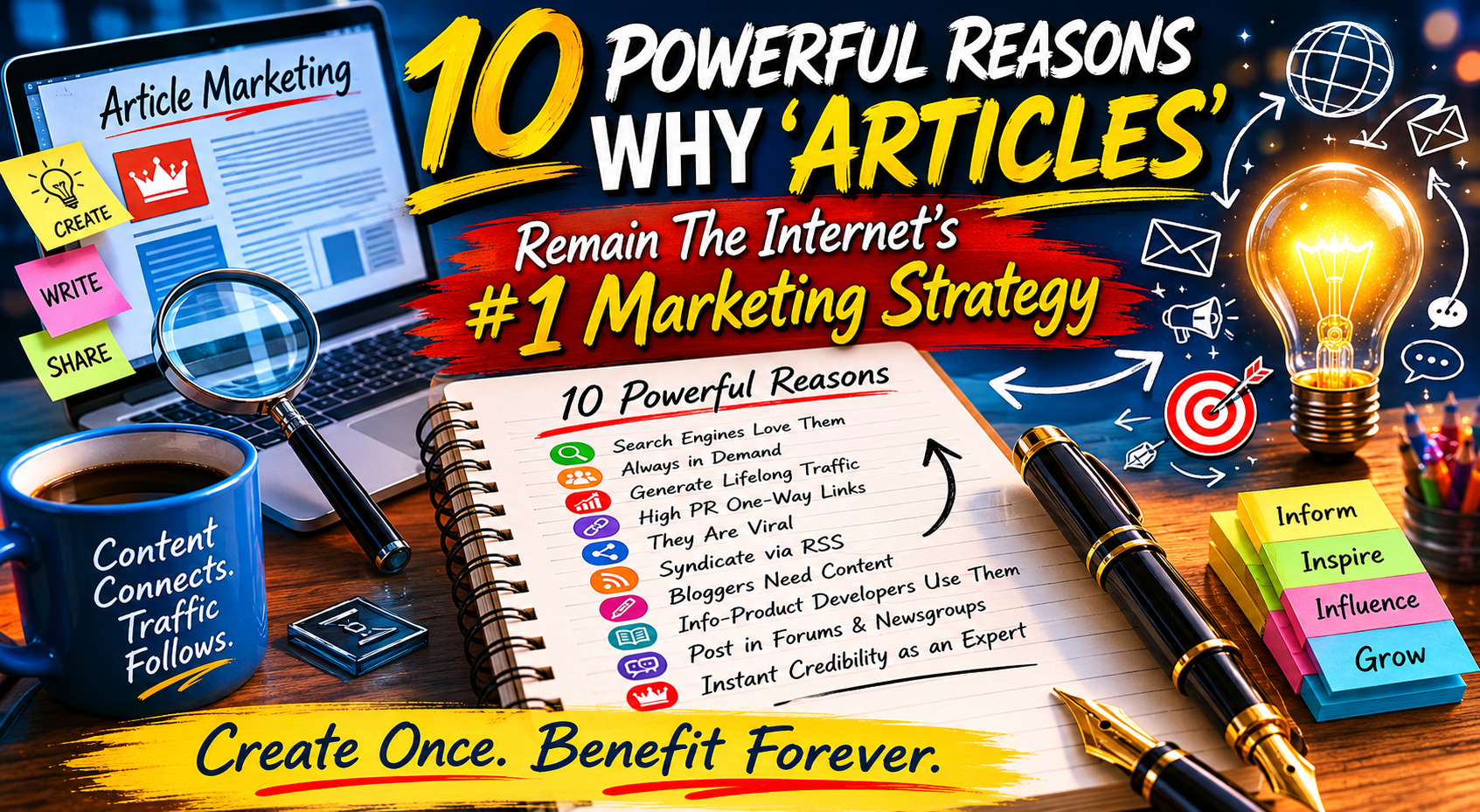 10 POWERFUL Reasons WHY 'Articles' Remain The Internet's #1 Marketing Strategy